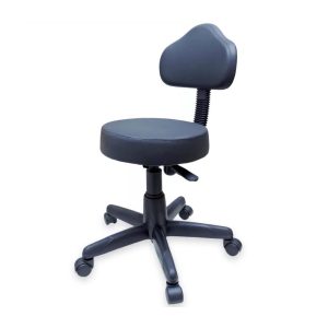 Cadeira Mocho com Encosto - Corino Preto 32983