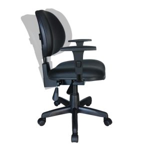 Cadeira Executiva Back System Lisa c/ Braços reguláveis - Cor Preta 31006