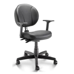 Cadeira Executiva BACK SYSTEM OPERATIVA c/ Braços Reguláveis - CORINO PRETO 32987