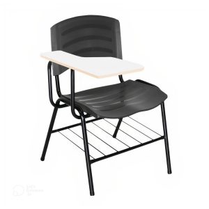 Cadeira Universitária Plástica Prancheta MDF - COR PRETO 34015
