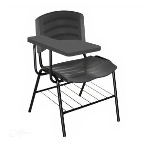 Cadeira Universitária Plástica Prancheta PLÁSTICA - COR PRETO 34020