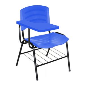 Cadeira Universitária Plástica Prancheta PLÁSTICA - COR AZUL 34023