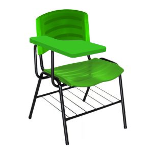 Cadeira Universitária Plástica com Prancheta PLÁSTICA - COR VERDE 34024