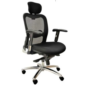 Poltrona Presidente TELA - MK-4002 - New Ergon - Cor Preta - 30014