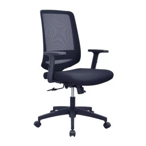 Cadeira de Escritório Diretor TELA TURIM - COR PRETO - Pollo Móveis - 34005