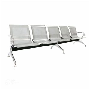 Longarina AEROPORTO com 05 Lugares – Cor Cromada - PMD - 33113