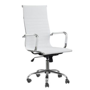 Cadeira PRESIDENTE Charles Eames Esteirinha - COR BRANCO - POLLO MÓVEIS - 32875