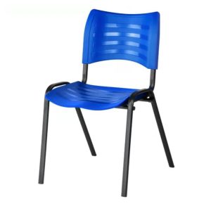 Cadeira Fixa 04 Pés Plástica (Polipropileno) - Cor Azul - PMD - 31232