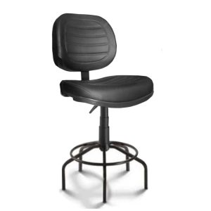 Cadeira Caixa EXECUTIVA COSTURADA sem Braços - (Aranha MARTIFLEX) - Cor Preta - 35033