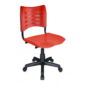 Cadeira de Escritório Giratória PLÁSTICA - PMD - COR VERMELHO - 31313