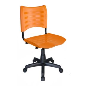 Cadeira de Escritório Giratória PLÁSTICA - PMD - COR LARANJA - 31316