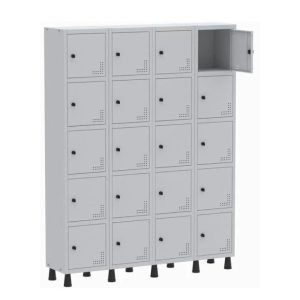 Roupeiro de Aço PAM com 20 Portas Pequenas - 1,80x1,38x0,32m - CZ/CZ - PANDIN - 74212
