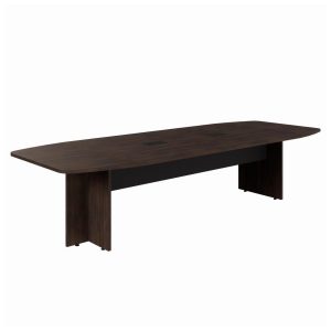 Mesa de Reunião Diretoria ABAULADA - 3,20x1,20m MARSALA/PRETO - 21017
