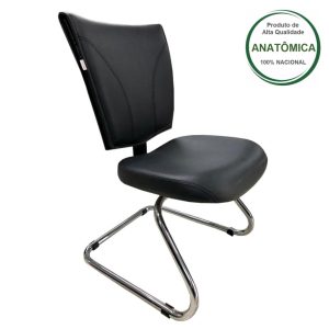 Cadeira Escritório B-ONE Base em "S" CROMADA 31033