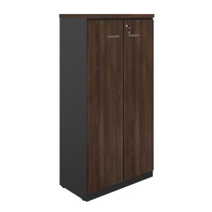Armário Alto Fechado com 02 Portas - 1,60x0,80x0,45m MARSALA / PRETO - 51009