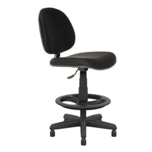Cadeira Caixa EXECUTIVA LISA com Braço Regulável - (Aranha PMD) - Cor Preta - 35030