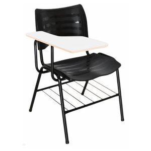 Cadeira Universitária Plástica Prancheta MDF - COR PRETO - PMD - 34014