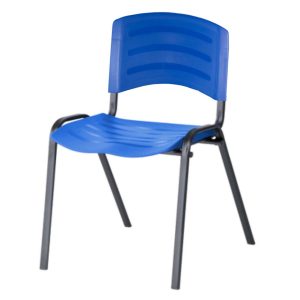 Cadeira Fixa Plástica 04 pés Cor Azul (Polipropileno) 31207