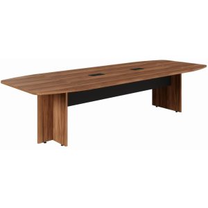 Mesa de Reunião Diretoria - 3,20x1,20m NOGAL SEVILHA / PRETO - 22017