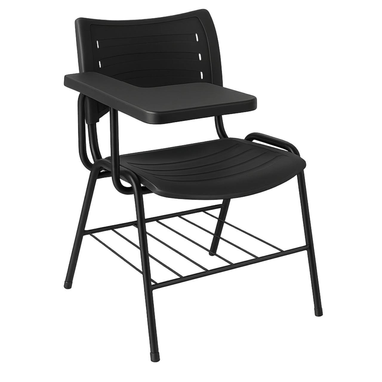 Cadeira Universitária Plástica Prancheta PLÁSTICA - MRPlast Preto - 34130